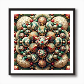 Christmas Ornaments 1 Art Print