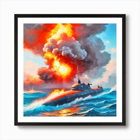 Russian Submarine 8 Art Print