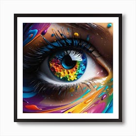 Colorful Eye 14 Art Print