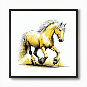 Horse Galloping 12 Art Print