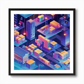 Futuristic City 1 Poster