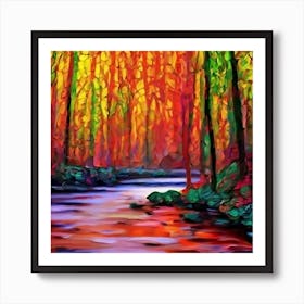 River In The Woods 2 Art Print