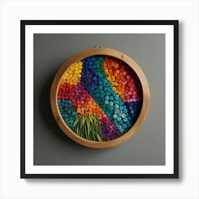 Colorful Hoop Art Art Print
