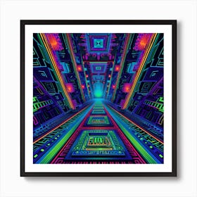 Futuristic Spaceship 3 Art Print