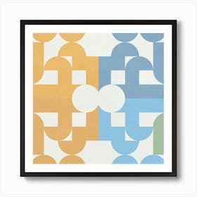 Abstract Geometric Pattern 1 Art Print