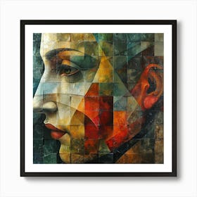 Abstract Portrait Of A Woman 12 Art Print