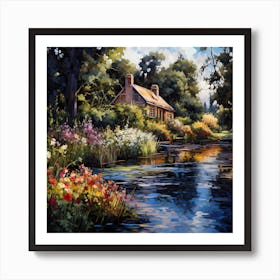 Opulent Gardens: A Canvas of Love Art Print