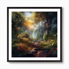 Rainbow In The Forest 1 Poster