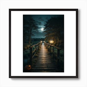 Bridge To The Moon Art Print