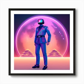 Futuristic Man Art Print