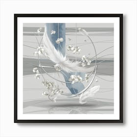 White Feathers 1 Art Print