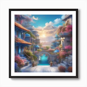 Fairytale City Art Print