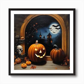 Halloween Pumpkins 5 Art Print