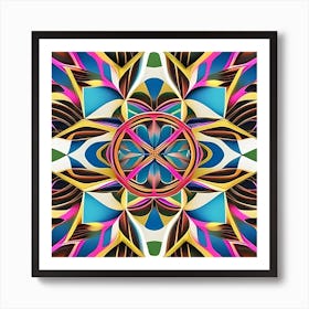 Abstract Psychedelic Design 1 Art Print