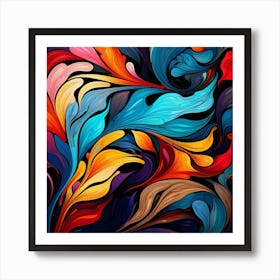Abstract Abstract Colorful Abstract Abstract Painting 1 Art Print