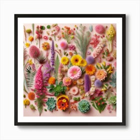 Flowers Stock Videos & Royalty-Free Footage Art Print