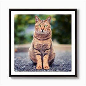 Tabby Cat Art Print