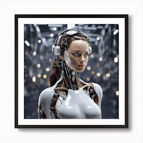 Robot Woman 1 Art Print