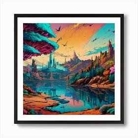 Ethereal Landscape Art Print