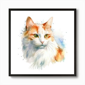 Turkish Van Cat Portrait 3 Art Print