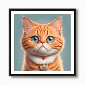 Orange Tabby Cat Art Print