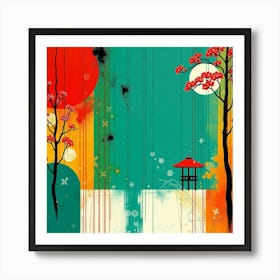 Asian Landscape 5 Art Print