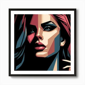 Woman With Red Hair 1 Art Print