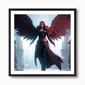 Angel Of Death 1 Art Print