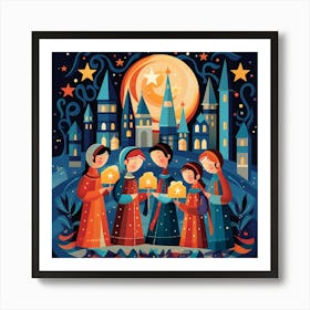 Christmas In The City 3 Art Print