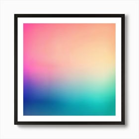 Retro Gradients Colors Grainy Texture Background Abstract Modern Vintage Faded Pastel Lay (16) Art Print