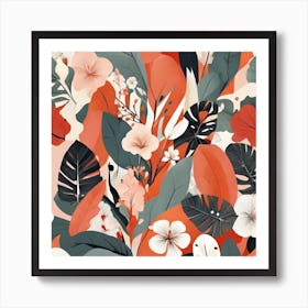 Scandinavian style, Tropics 2 Art Print