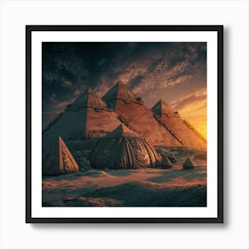 Egyptian Pyramids 1 Art Print