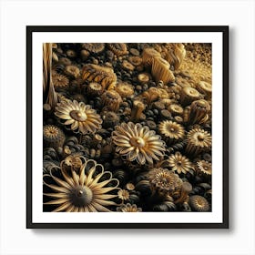 Fractal Flowers Art Print