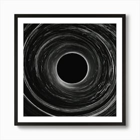 Black Hole Art Print