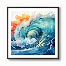 Ocean Wave 1 Art Print