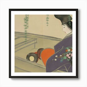 Japanese Artasazuma In Her Boat (Asazuma Bune) (1909 1910) Art Print