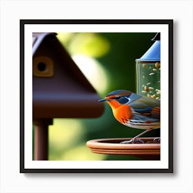 Bird Feeder Art Print