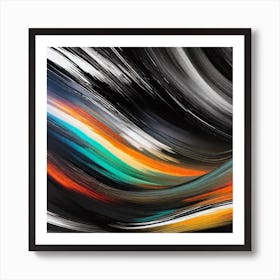 Abstract Wave Canvas Print 1 Art Print