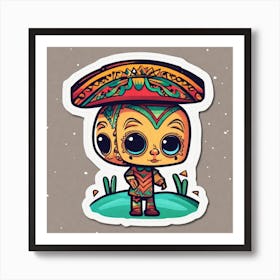 Mexican Sticker 10 Art Print