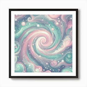 Galaxy Swirl Pattern Art Print