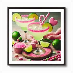 Margaritas And Candy Art Print