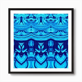 Abstract Blue Design Art Print