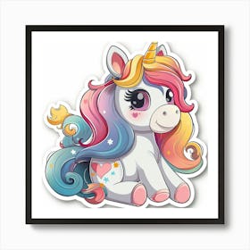 Unicorn Sticker 151 Art Print