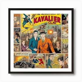 The Amazing Adventures of Kavalier and Clay, 1930's comic 3 Art Print