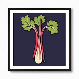 Rhubarb As A Logo (43) Art Print