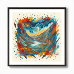 River In The Sky Art Print