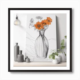 Flowers In A Vase Art Print