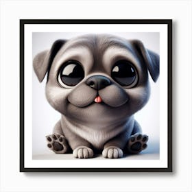 Cute Pug 2 Art Print