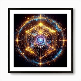 Cube Of Light 15 Art Print