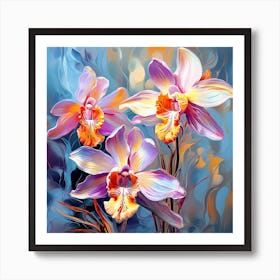 Three Orchids Poster